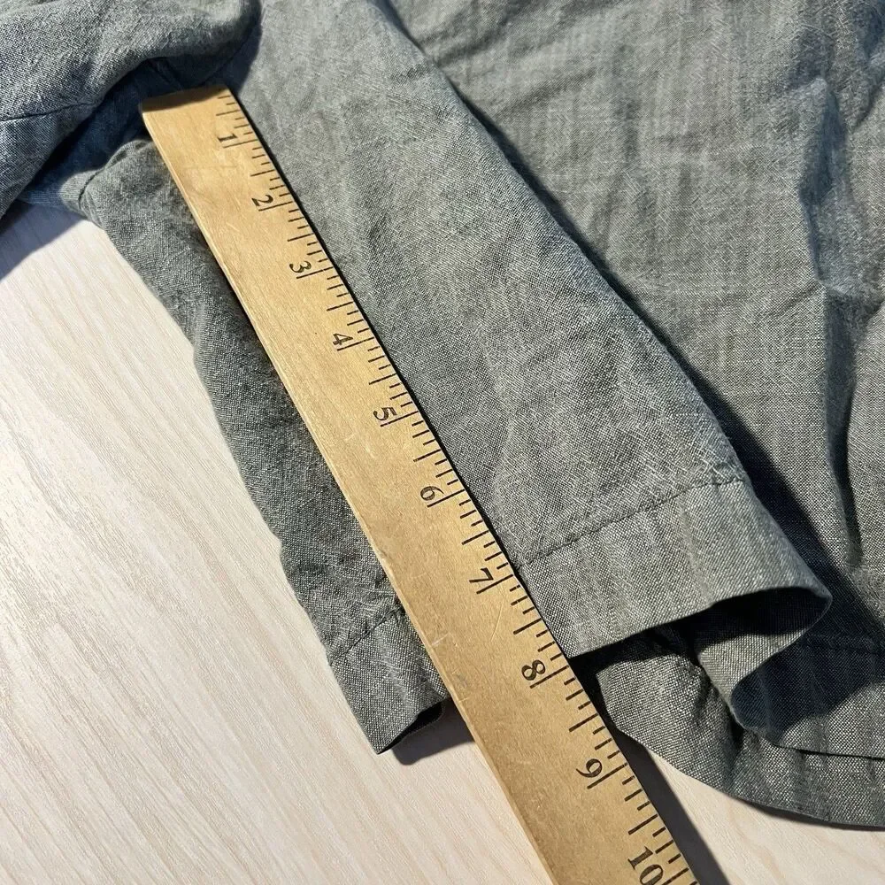 Banana Republic Mens 100% Cotton Green Shorts XL Beach Cruise Vacation